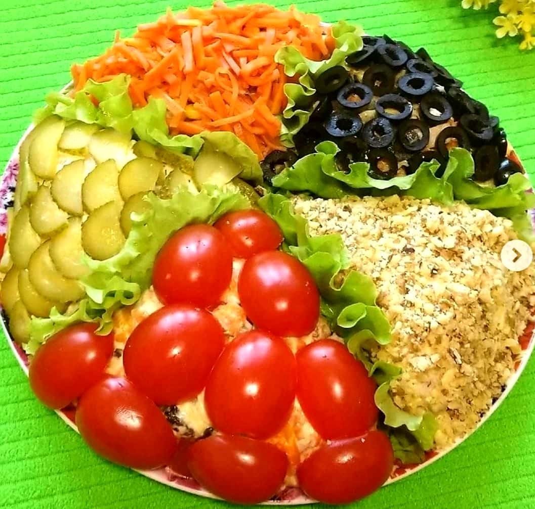 оформление праздничных салатов рецепты с фото